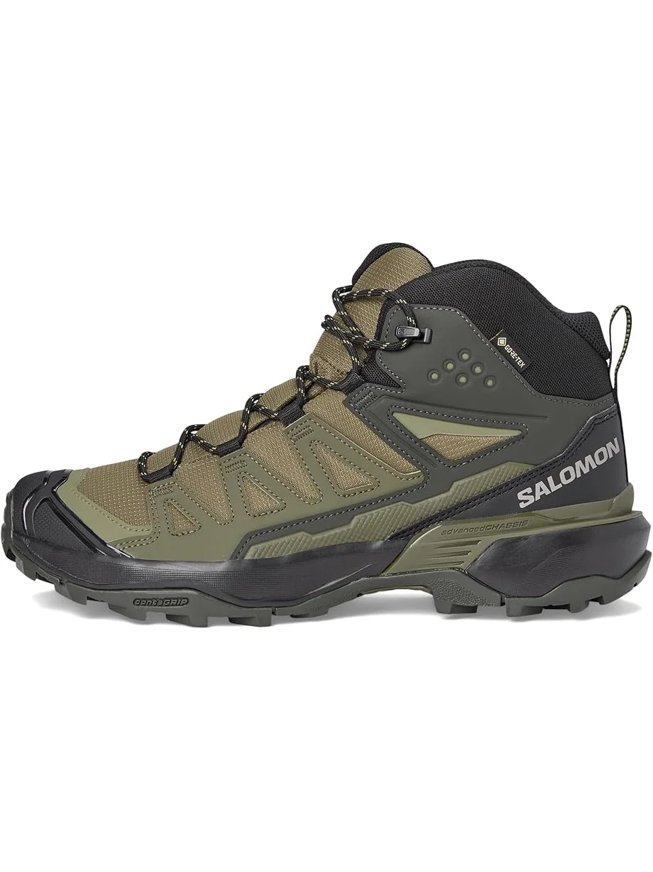 Треккинговые кроссовки Salomon X Ultra 360 Mid GTX — изображение 4 из 7, оливковый/черный