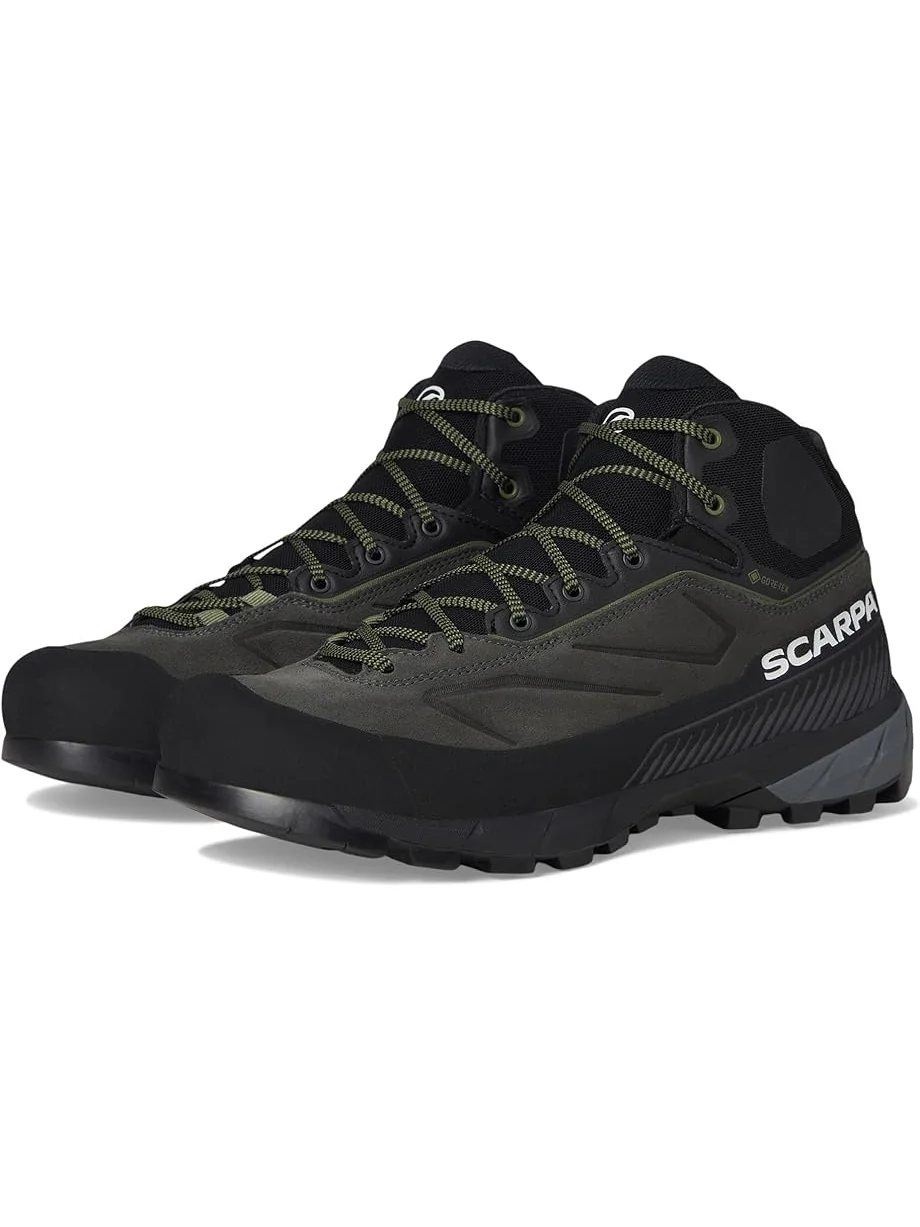 Треккинговые кроссовки Scarpa Rapid XT Mid GTX, цвет Shark/Military — зеленый