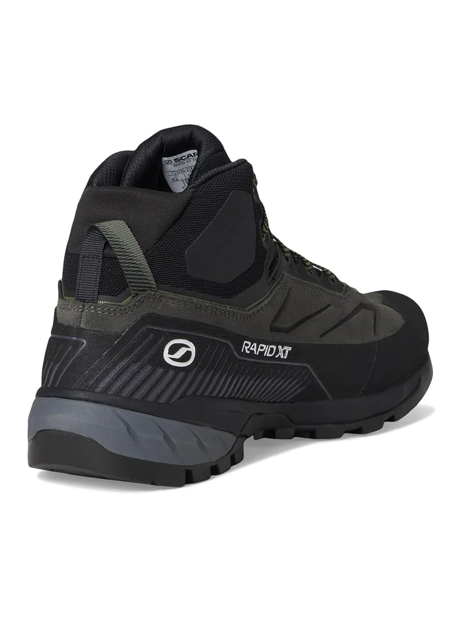 Треккинговые кроссовки Scarpa Rapid XT Mid GTX, цвет Shark/Military — изображение 5 из 7