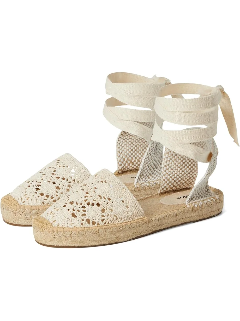 Сандалии Soludos Crochet Lauren Lace-up — изображение 1 из 7, слоновая кость