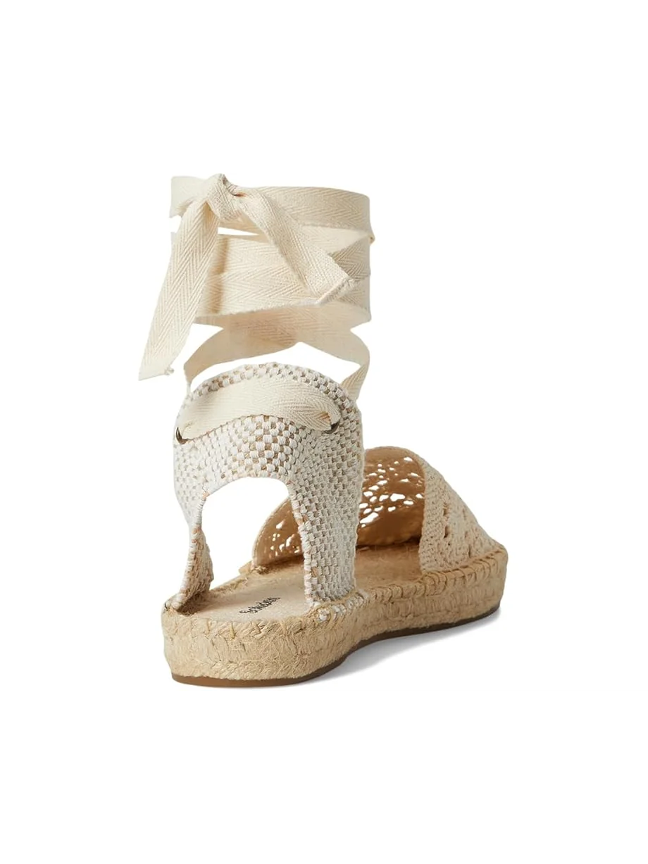 Сандалии Soludos Crochet Lauren Lace-up — изображение 5 из 7, слоновая кость