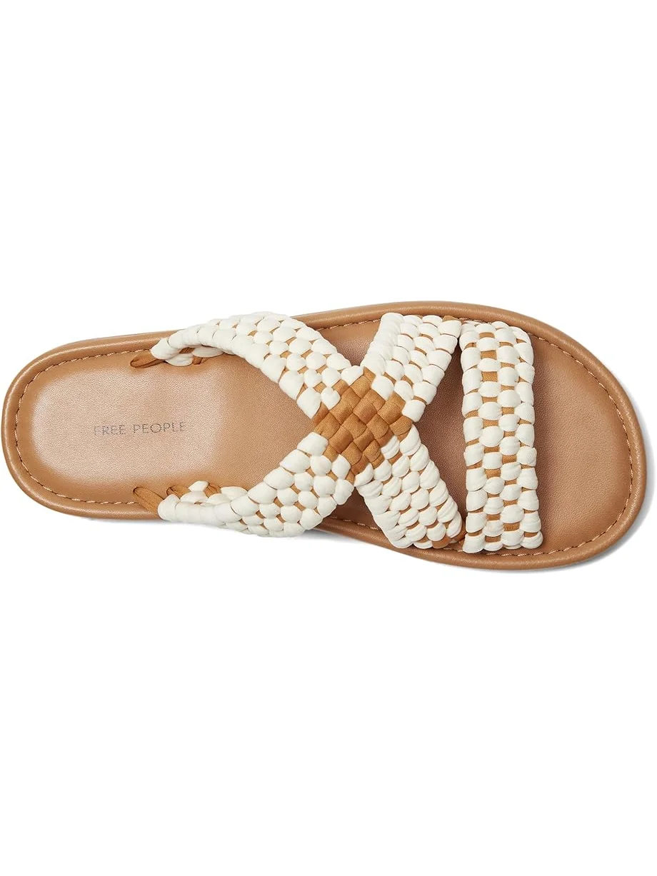 Сандалии Free People Edge Water Woven Sandal — изображение 2 из 7, бежевый