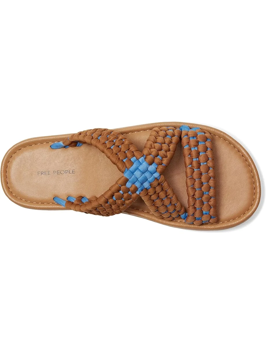 Сандалии Free People Edge Water Woven Sandal, цвет Swim Team/Luggage — изображение 2 из 7