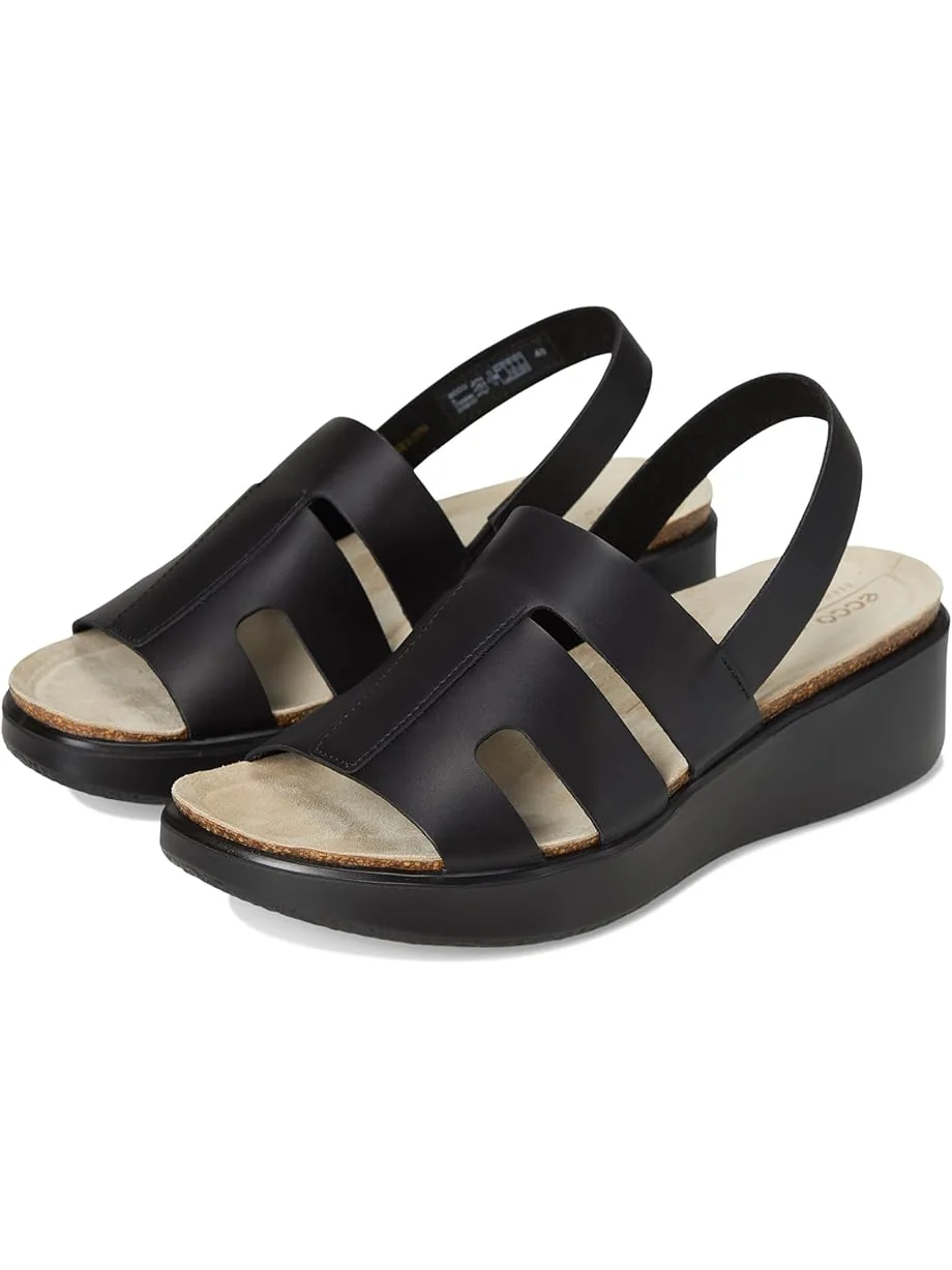 Сандалии ECCO Flowt Wedge Cork Oasis — изображение 1 из 7, черный