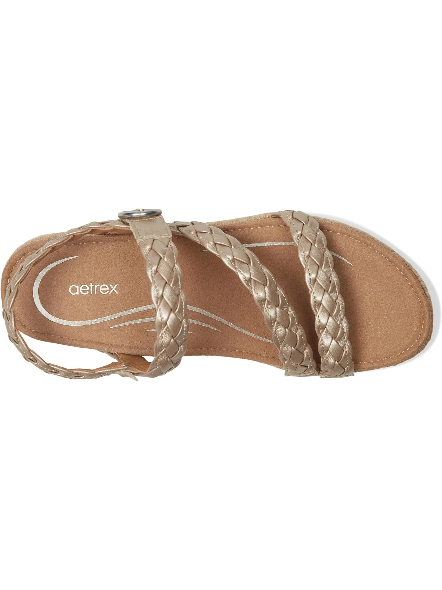 Сандалии Aetrex Women's Julia — изображение 2 из 7, серебристый