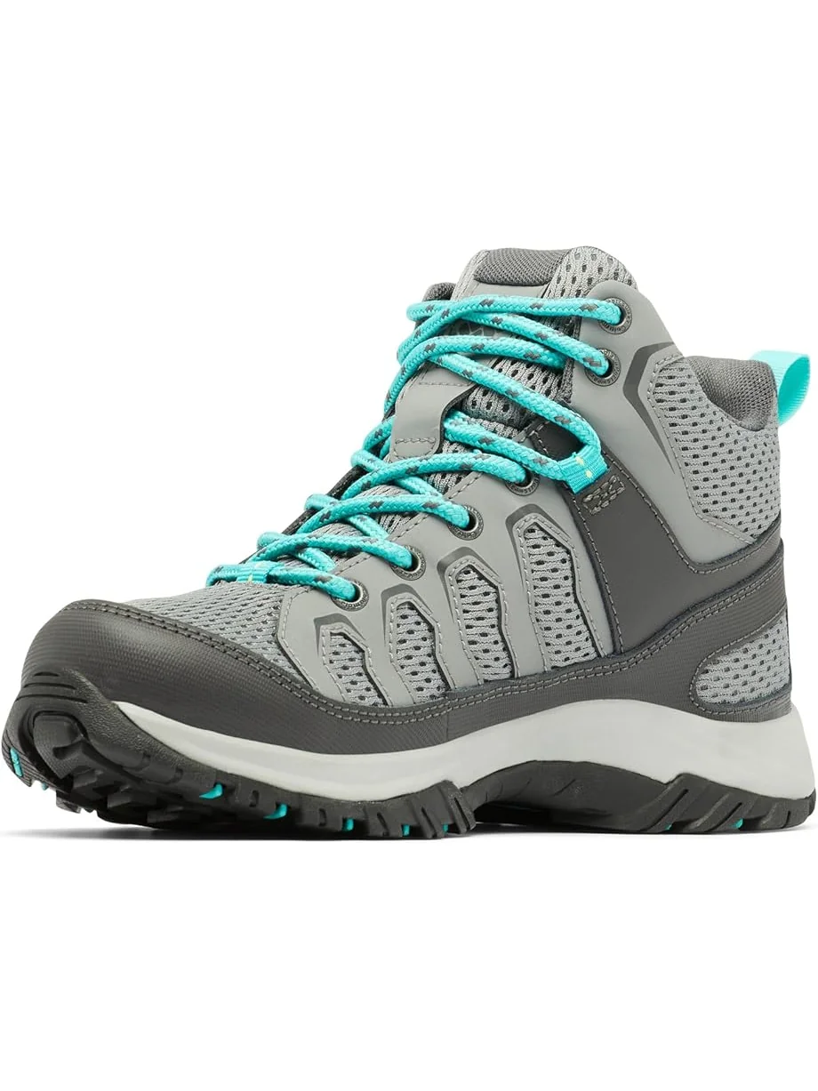 Треккинговые кроссовки Columbia Granite Trail Mid Waterproof — изображение 7 из 7, серый/яркий голубой