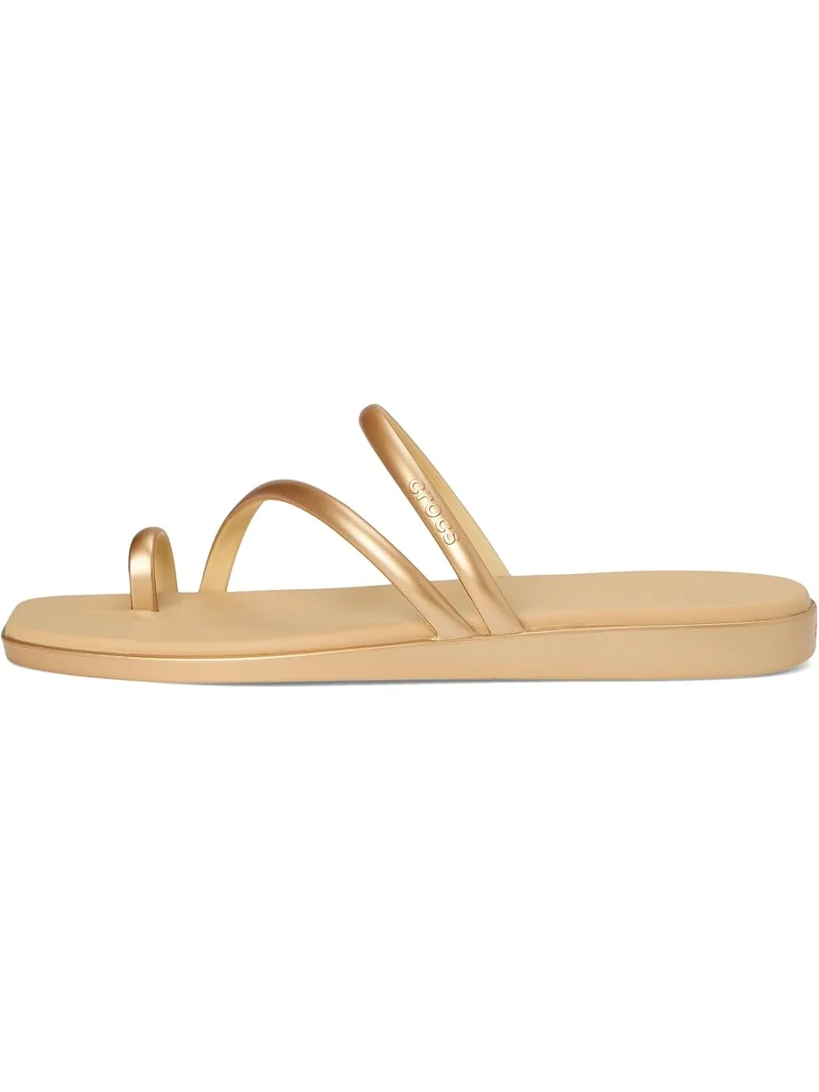 Сандалии Crocs Miami Toe Loop Sandal — изображение 4 из 7, металлик золотистый