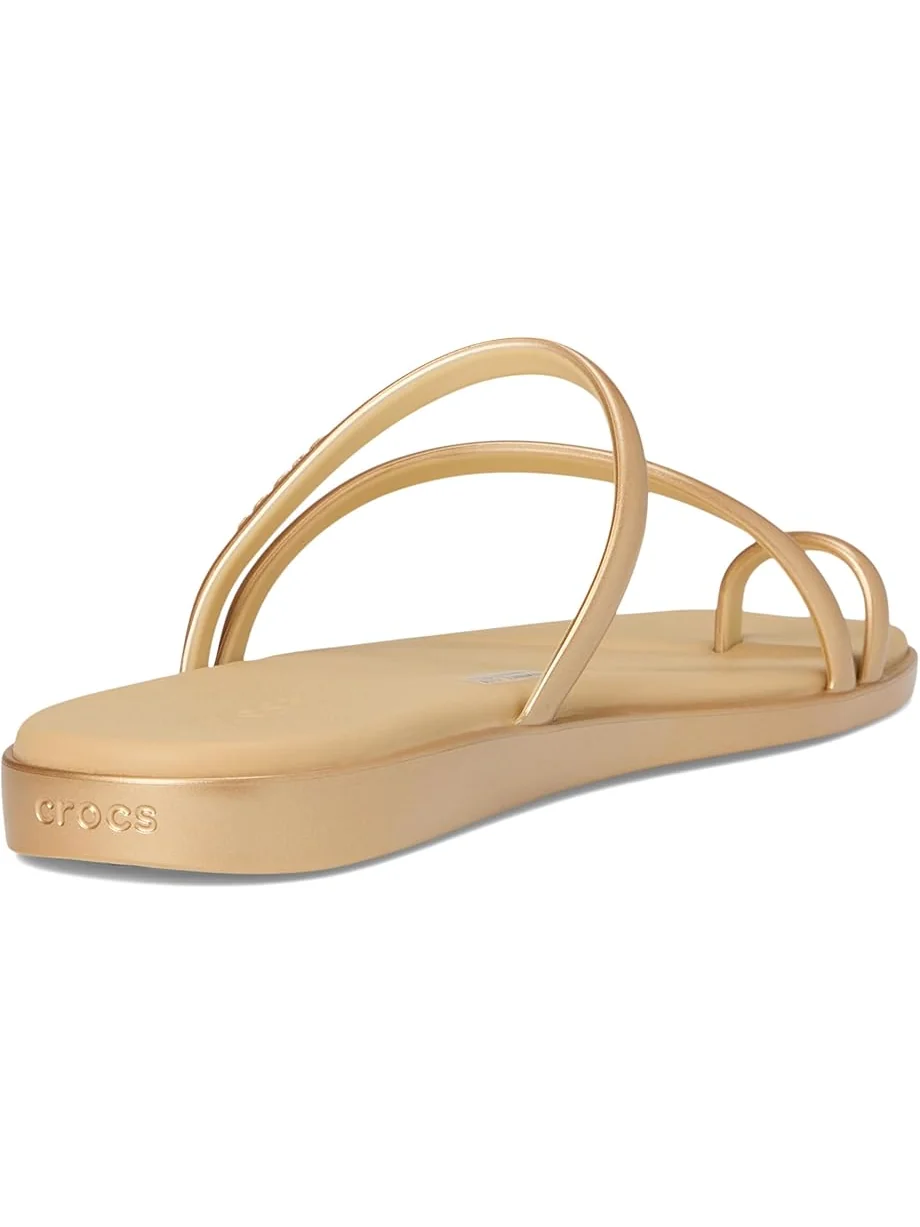 Сандалии Crocs Miami Toe Loop Sandal — изображение 5 из 7, металлик золотистый