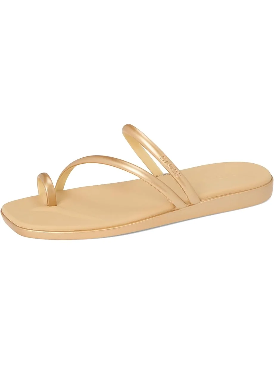 Сандалии Crocs Miami Toe Loop Sandal — изображение 7 из 7, металлик золотистый