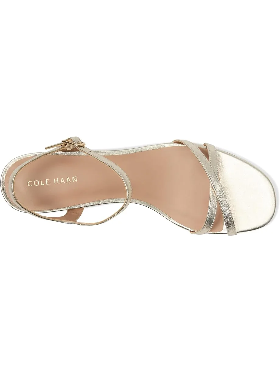 Туфли Cole Haan Leni Kitten Heel Strappy Sandals 40mm — изображение 2 из 7, золотистый