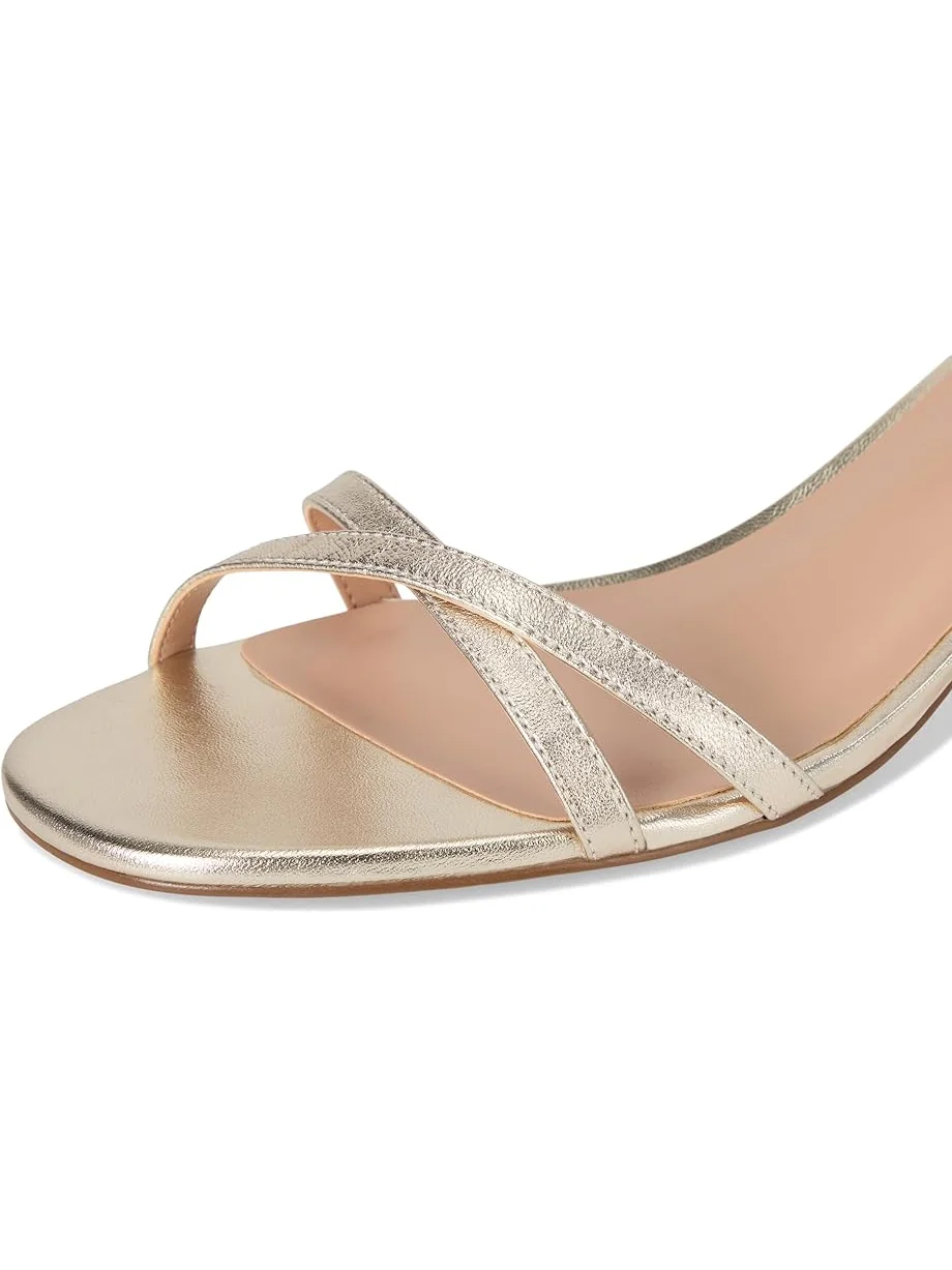Туфли Cole Haan Leni Kitten Heel Strappy Sandals 40mm — изображение 6 из 7, золотистый