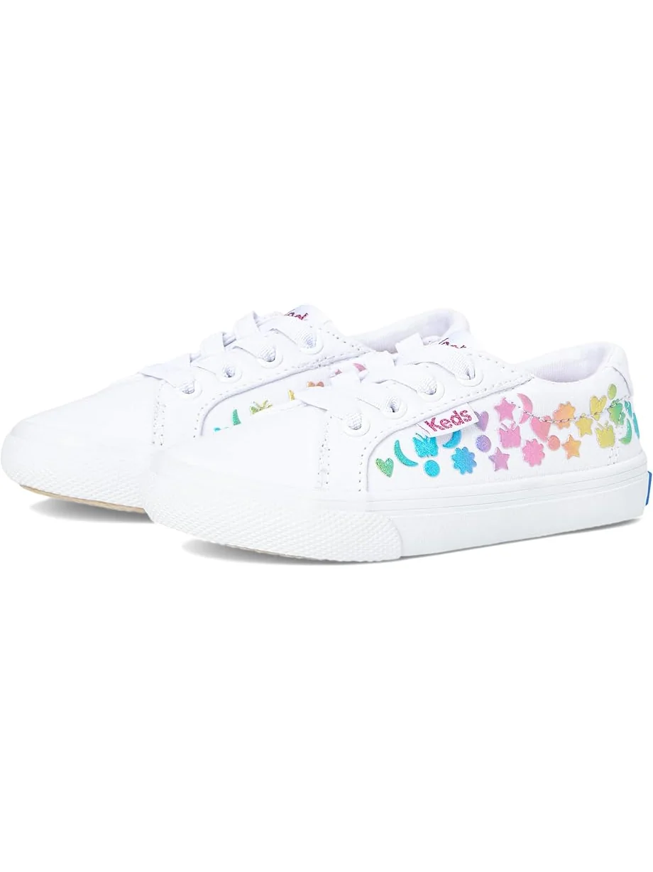 Кроссовки Keds Kids Jumpkick Elastic Stud Foil — изображение 1 из 7, белый