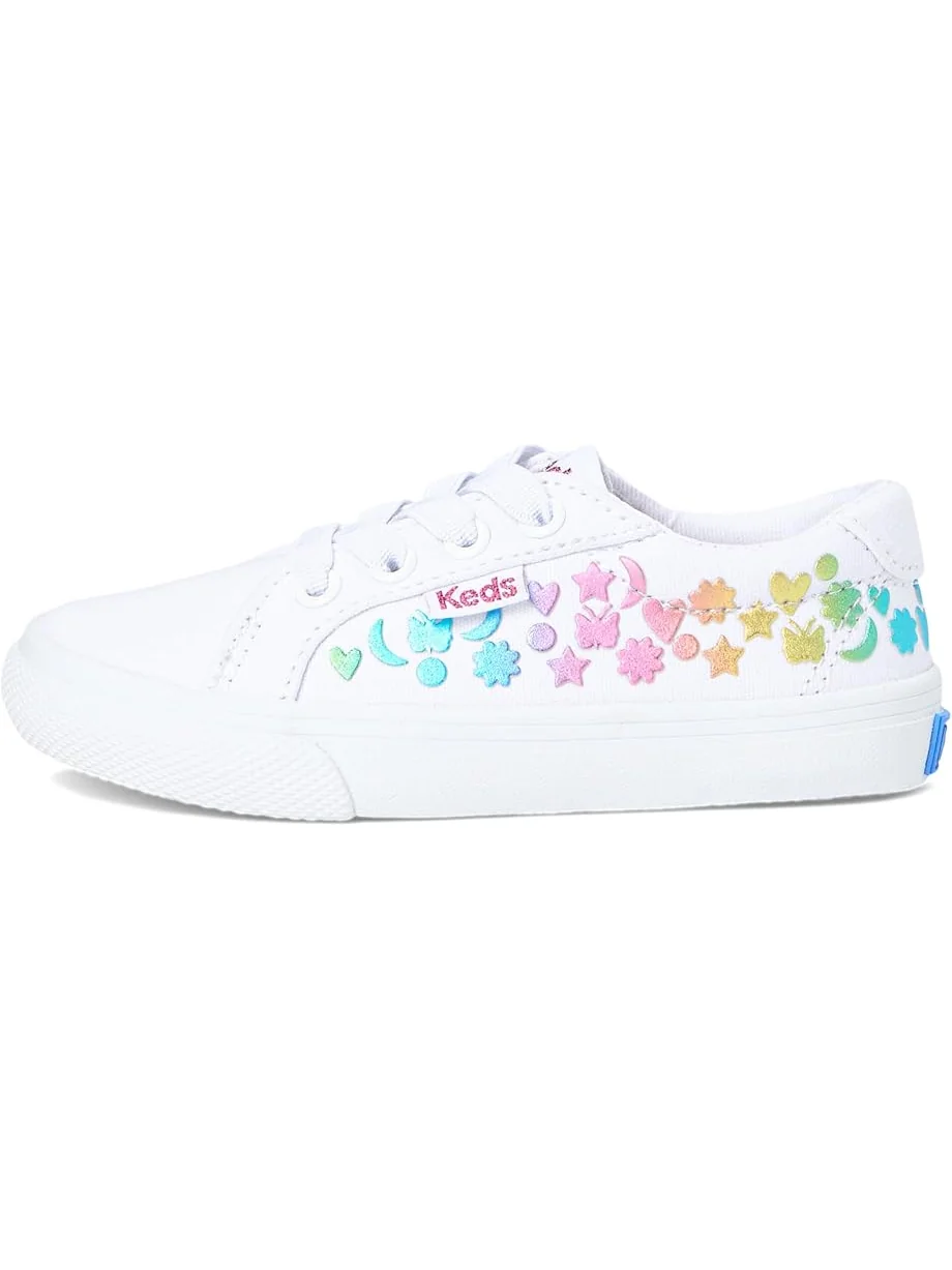 Кроссовки Keds Kids Jumpkick Elastic Stud Foil — изображение 4 из 7, белый