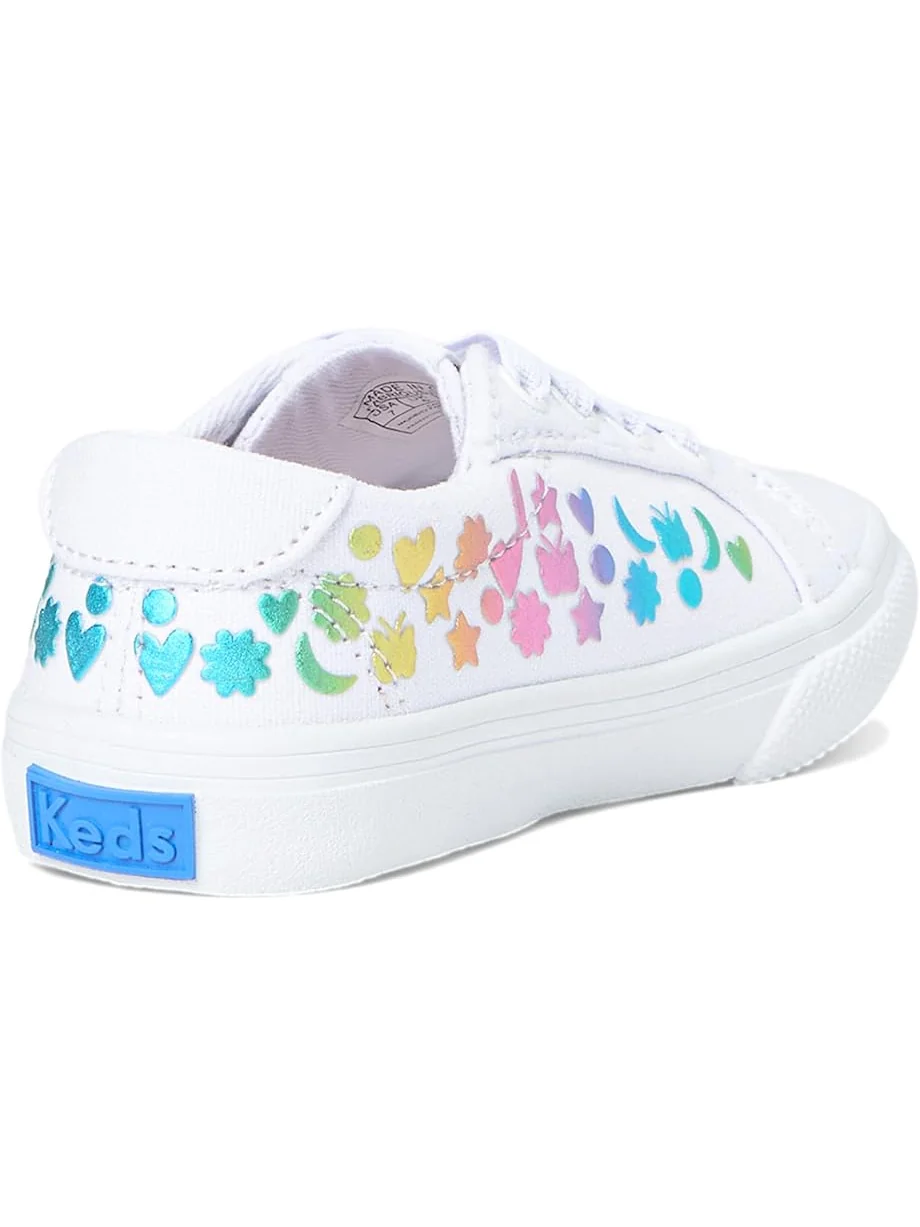 Кроссовки Keds Kids Jumpkick Elastic Stud Foil — изображение 5 из 7, белый