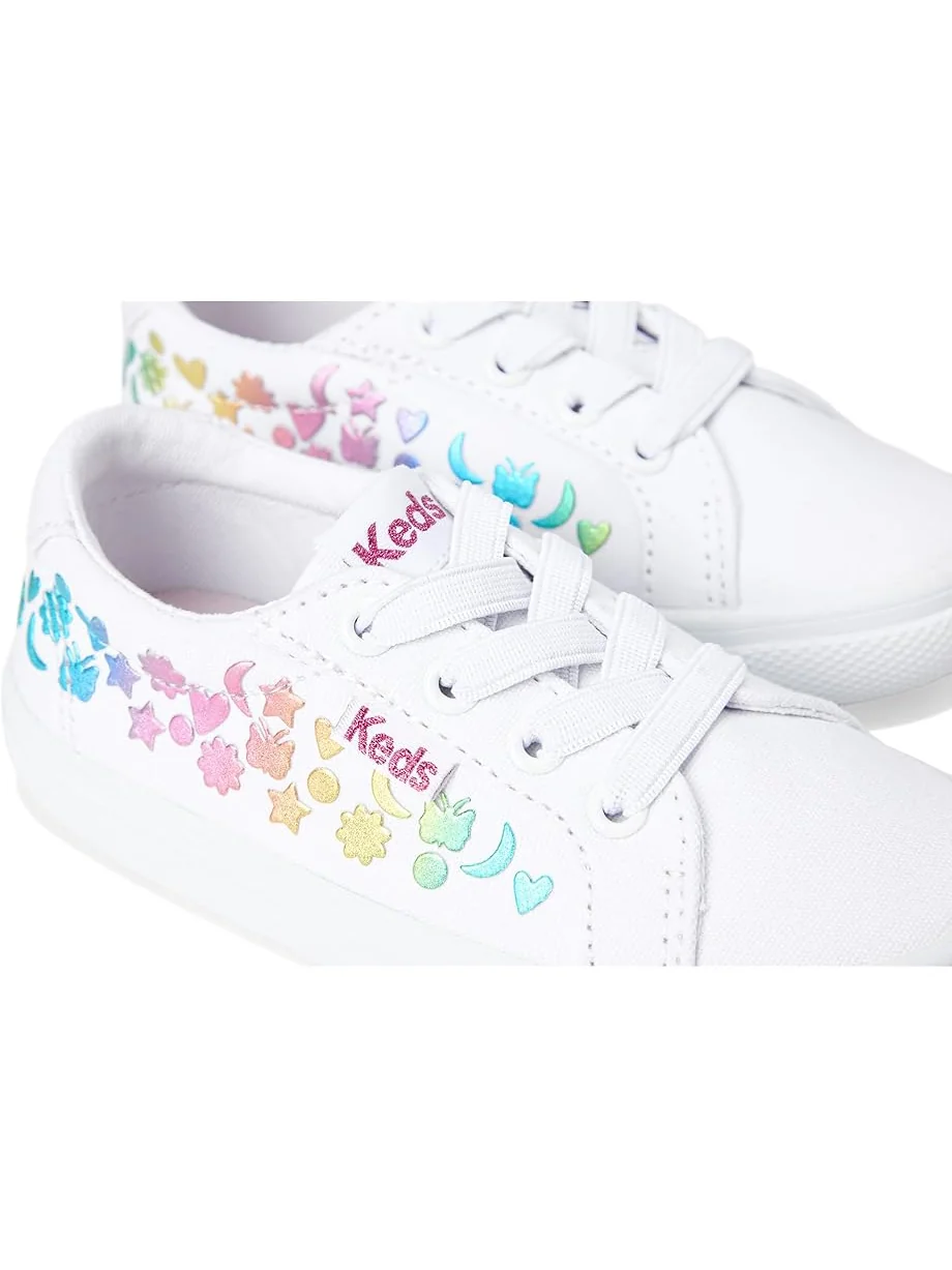 Кроссовки Keds Kids Jumpkick Elastic Stud Foil — изображение 6 из 7, белый