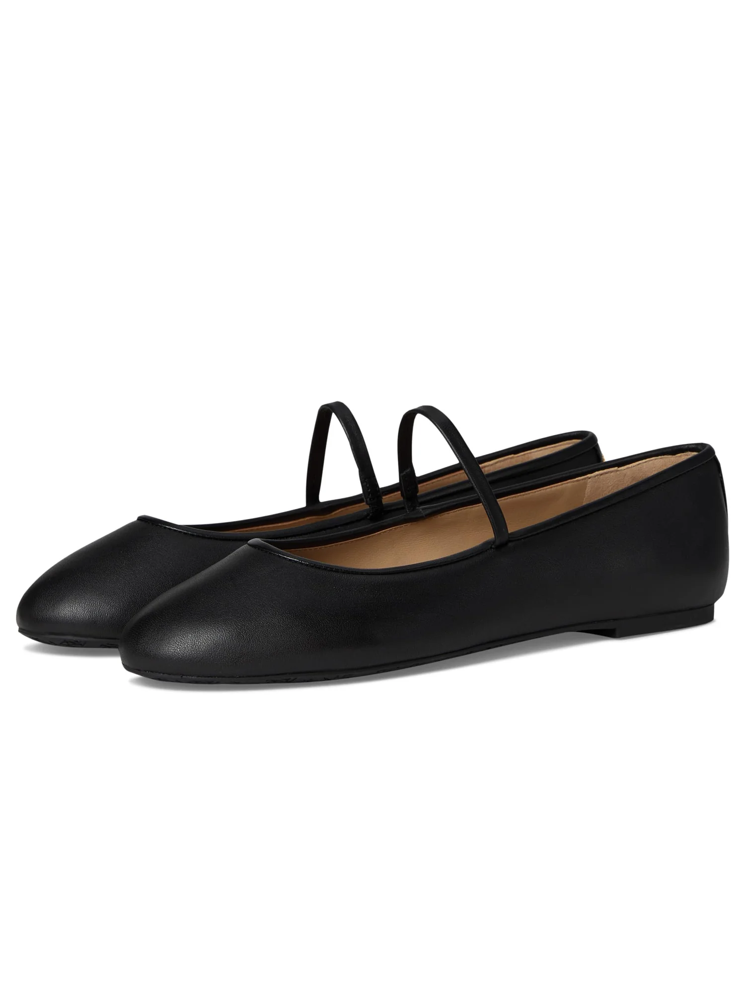 Балетки Lauren Ralph Lauren Jayna Nappa Leather Mary Jane Flats — изображение 1 из 7, черный