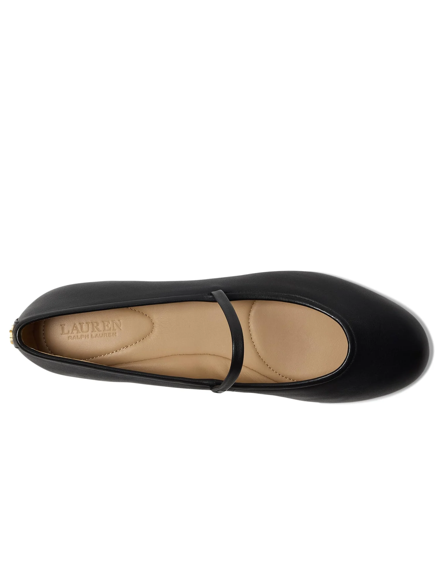 Балетки Lauren Ralph Lauren Jayna Nappa Leather Mary Jane Flats — изображение 2 из 7, черный