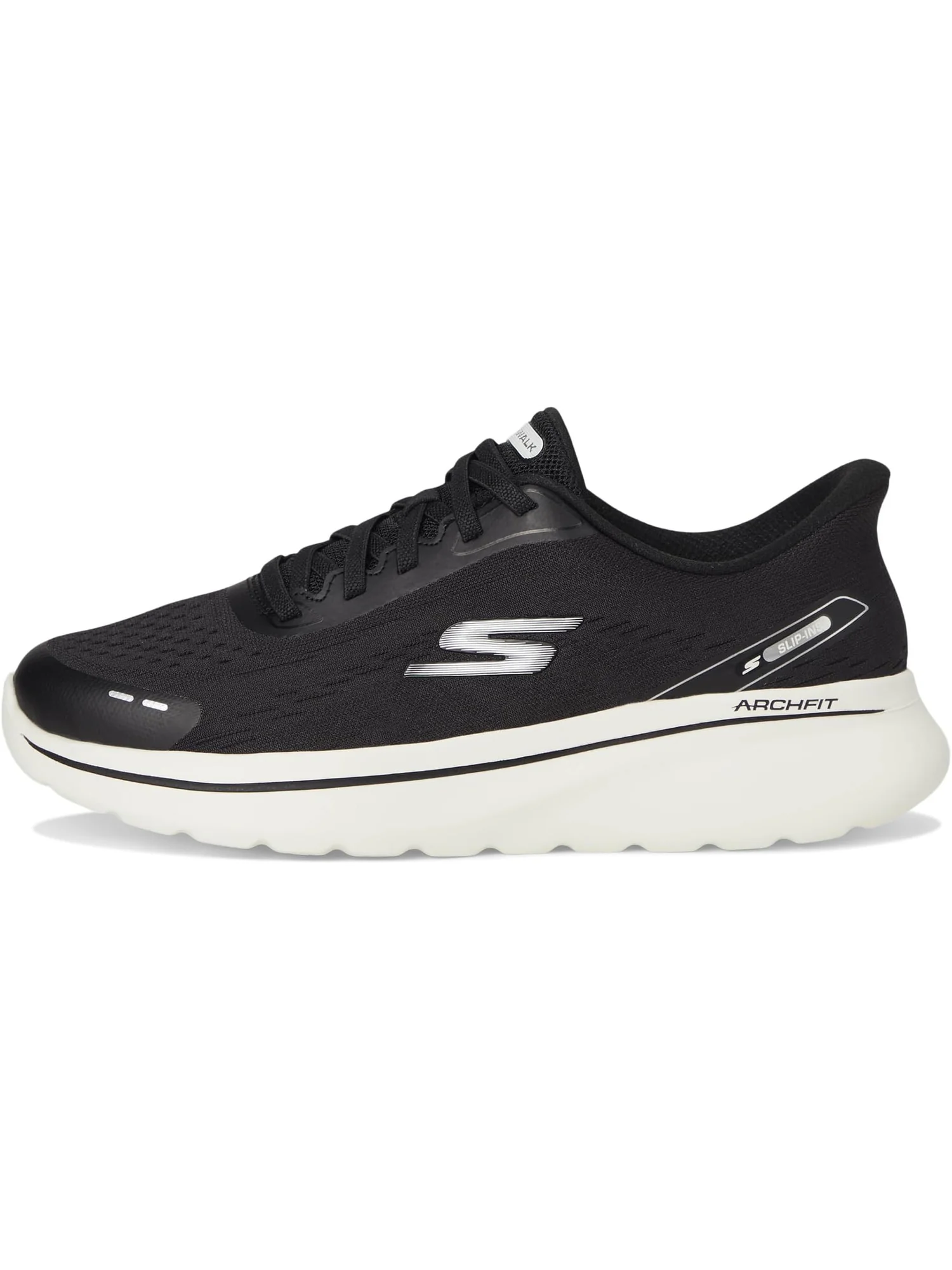 Кроссовки SKECHERS Performance Go Walk Arch Fit N-Joy Emory Hands Free Slip-Ins — изображение 4 из 7, черный/белый