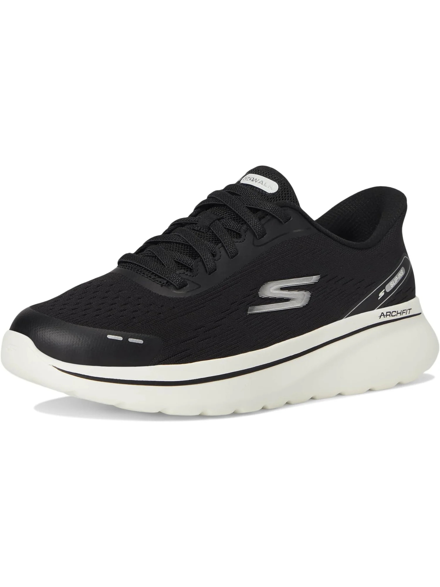 Кроссовки SKECHERS Performance Go Walk Arch Fit N-Joy Emory Hands Free Slip-Ins — изображение 7 из 7, черный/белый