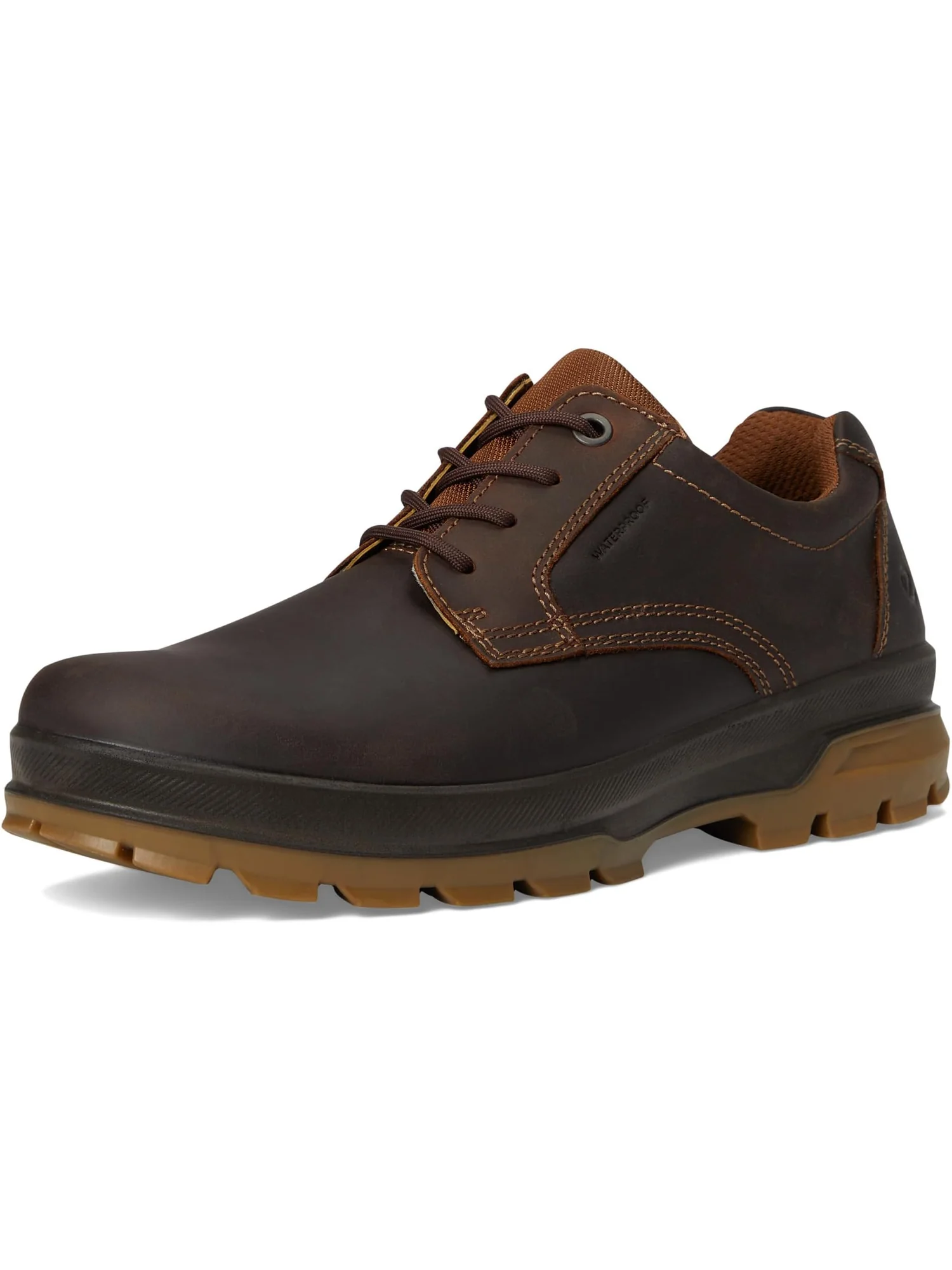 Походные ботинки ECCO Sport Rugged Track Plain Toe Low Waterproof Hiking Shoe — 7