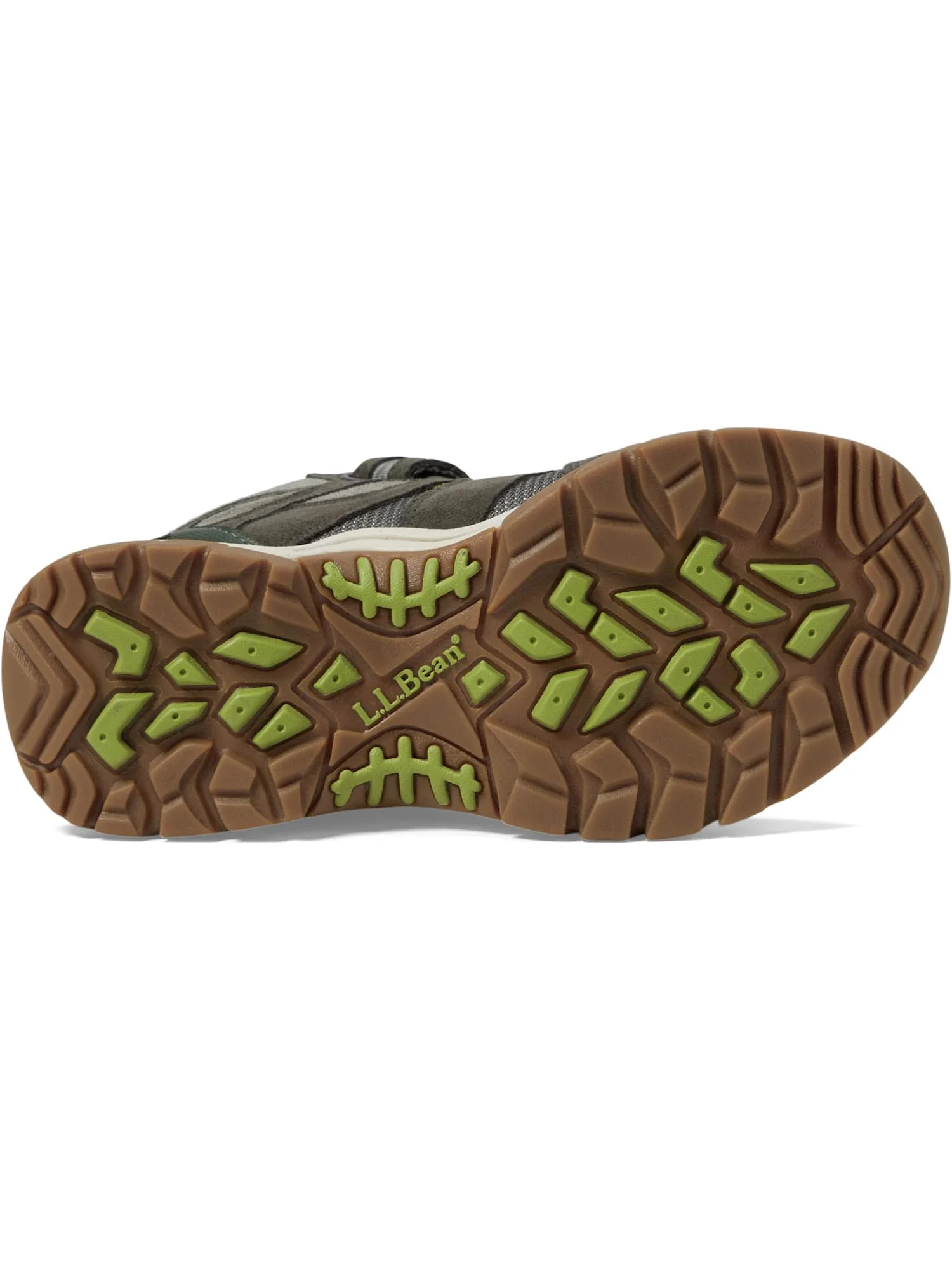 Походные ботинки L.L.Bean Kids No Lace Trail Model Hiker Waterproof — изображение 3 из 6, оливковый