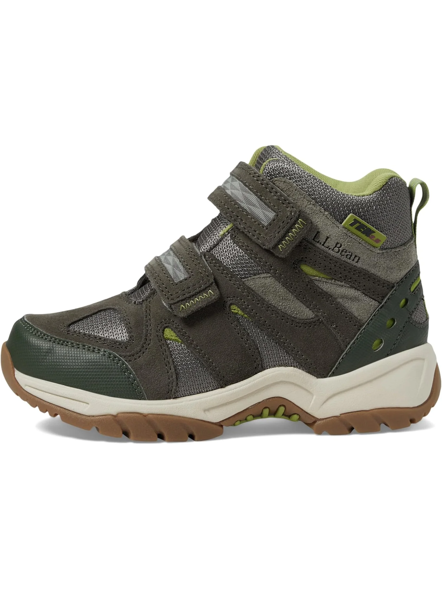 Походные ботинки L.L.Bean Kids No Lace Trail Model Hiker Waterproof — изображение 4 из 6, оливковый