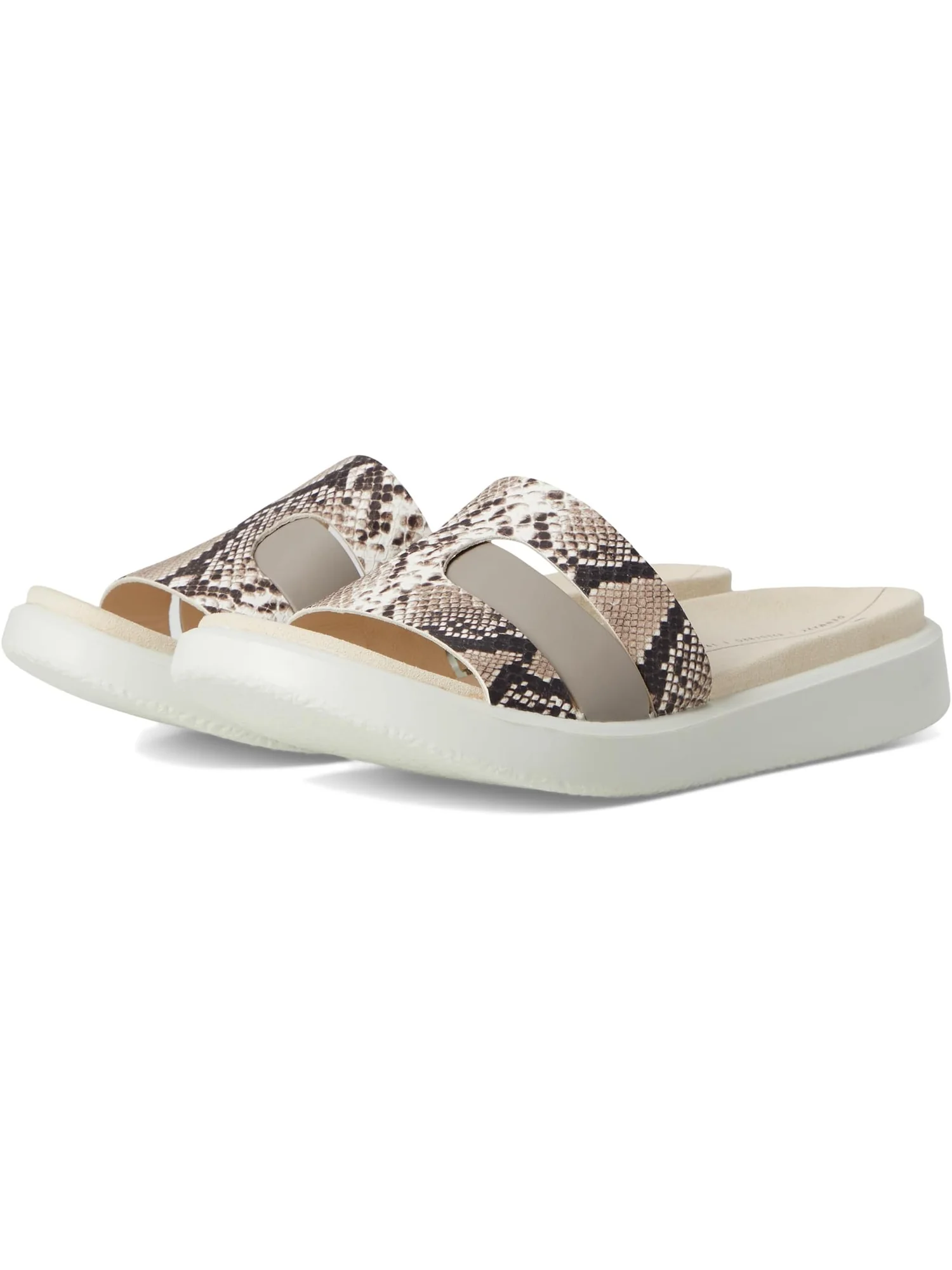 Сандалии ECCO Flowt Oasis Slide Sandal — изображение 1 из 7, лунный камень/питон