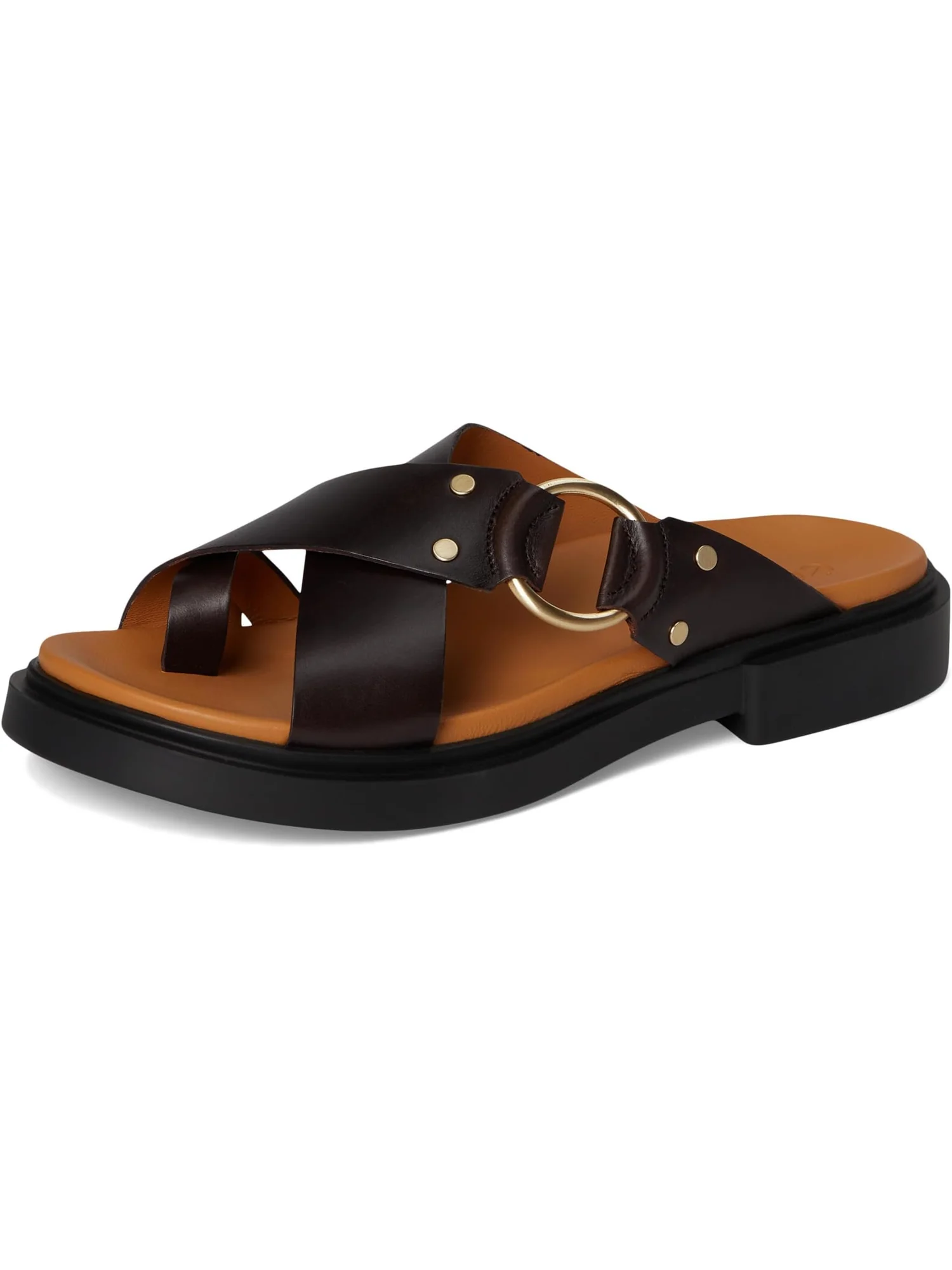 Сандалии ECCO Seoul Toe Post Ring Ornament Slide Sandals — изображение 7 из 7, кофейный