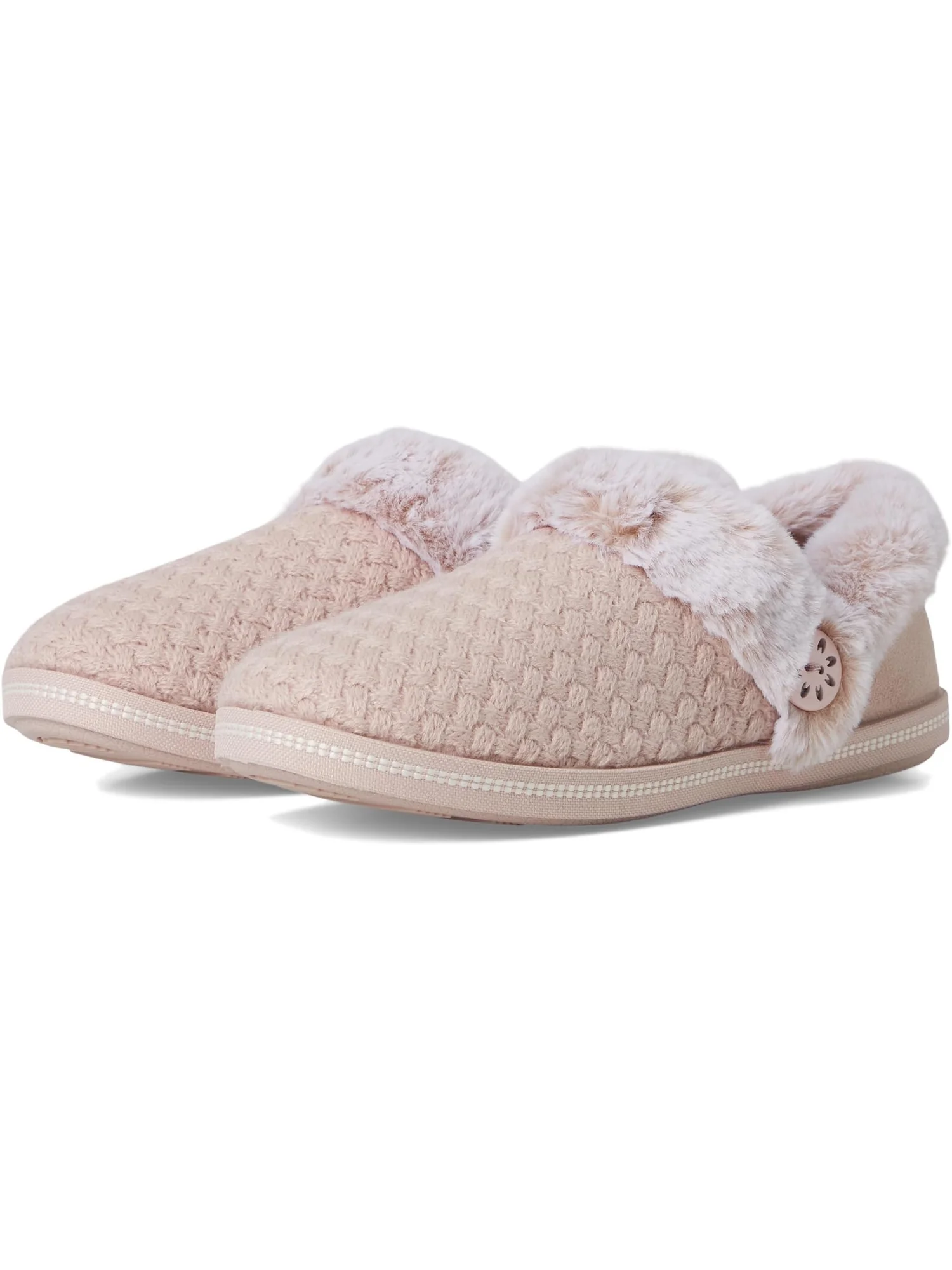 Тапочки SKECHERS Cozy Campfire - Frosty Promise — изображение 1 из 7, пудровый розовый