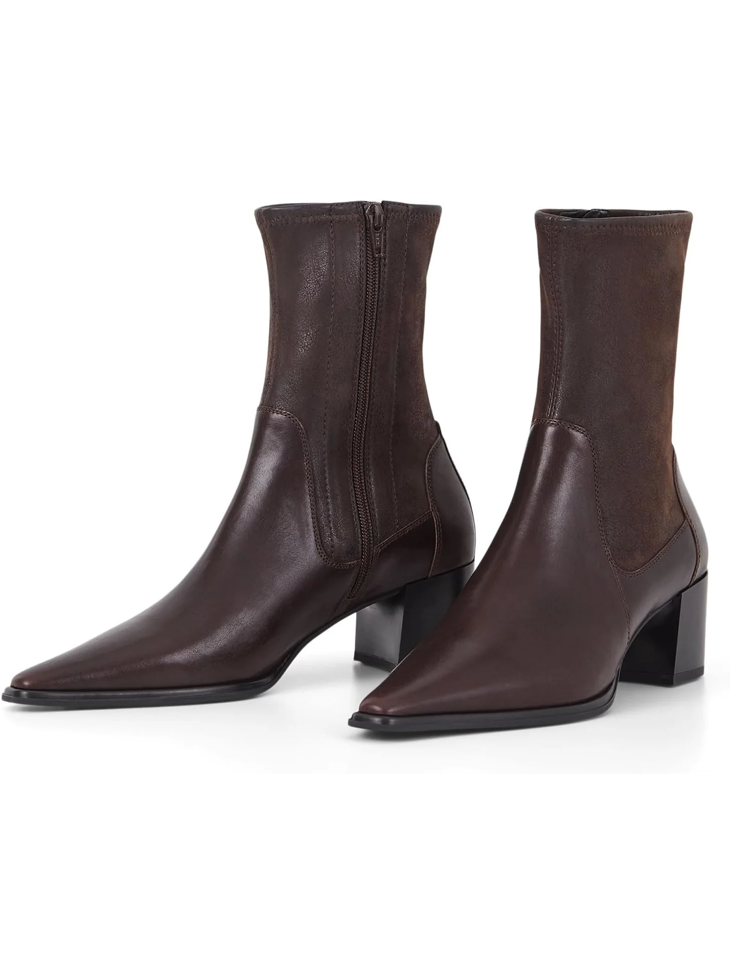 Туфли Vagabond Shoemakers Giselle Leather Stretch Bootie — изображение 1 из 2, шоколад