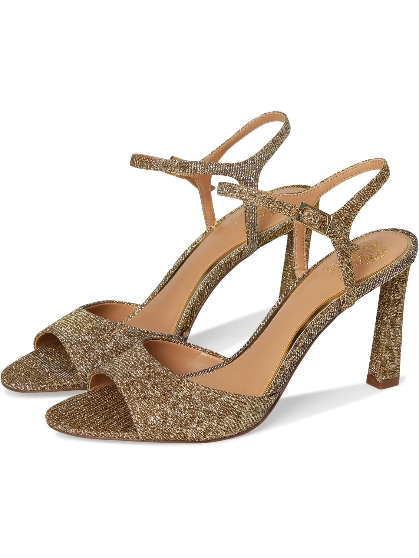 Туфли Vince Camuto Women's Lilah Ankle Strap High Heel Sandal — изображение 1 из 7, золотистый