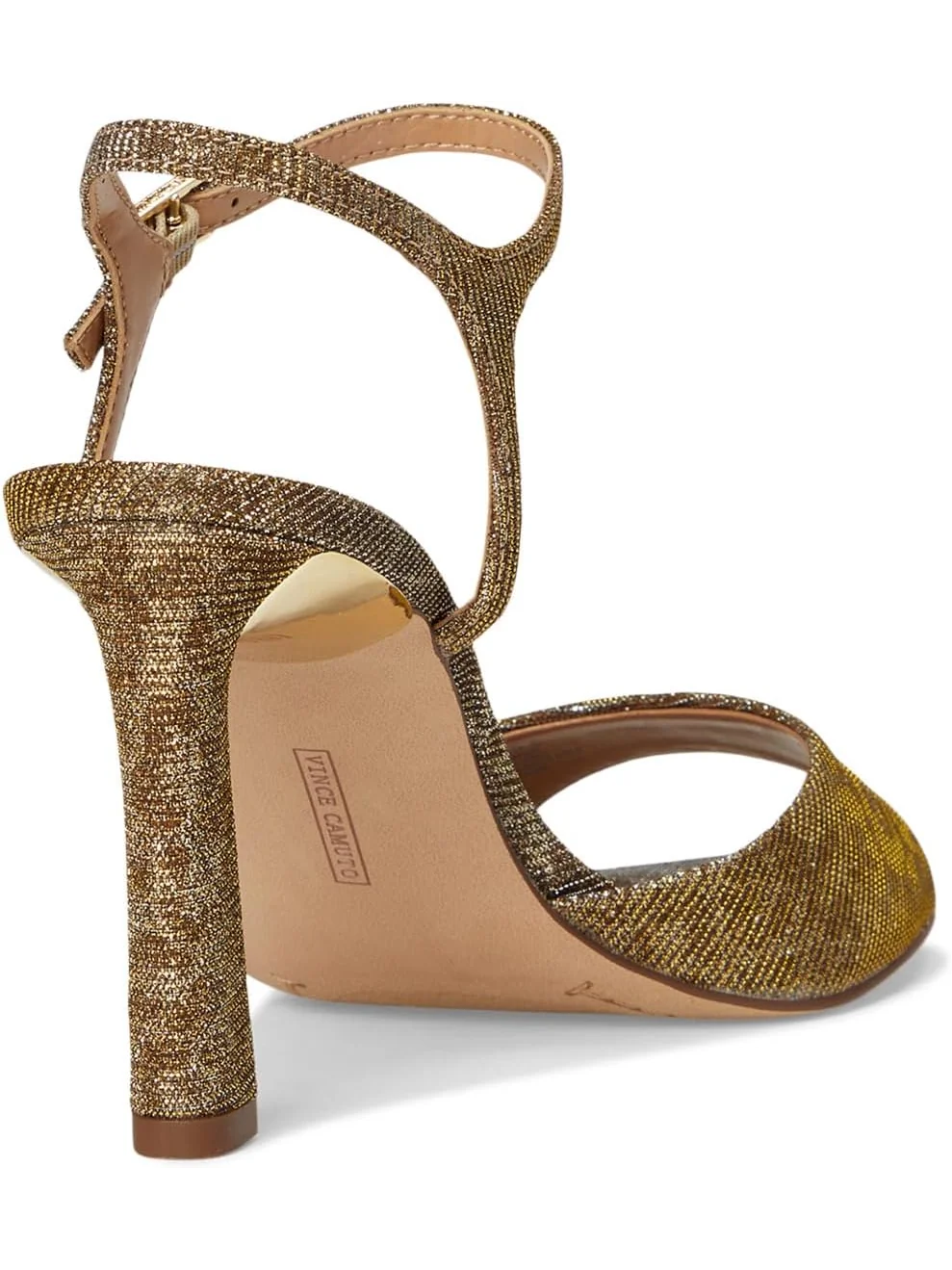 Туфли Vince Camuto Women's Lilah Ankle Strap High Heel Sandal — изображение 5 из 7, золотистый