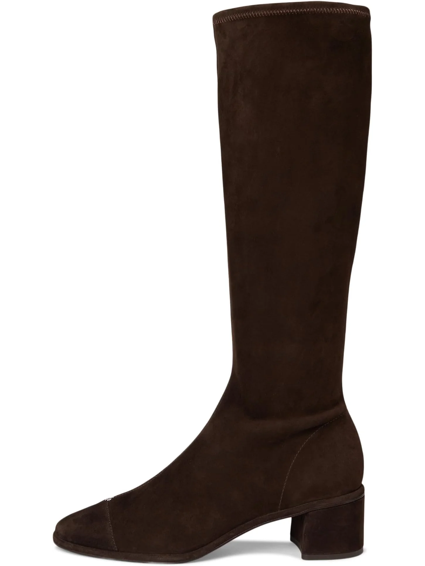 Ботинки Tory Burch Women's Cap-Toe Knee High Boot 55mm — изображение 4 из 7, коричневый