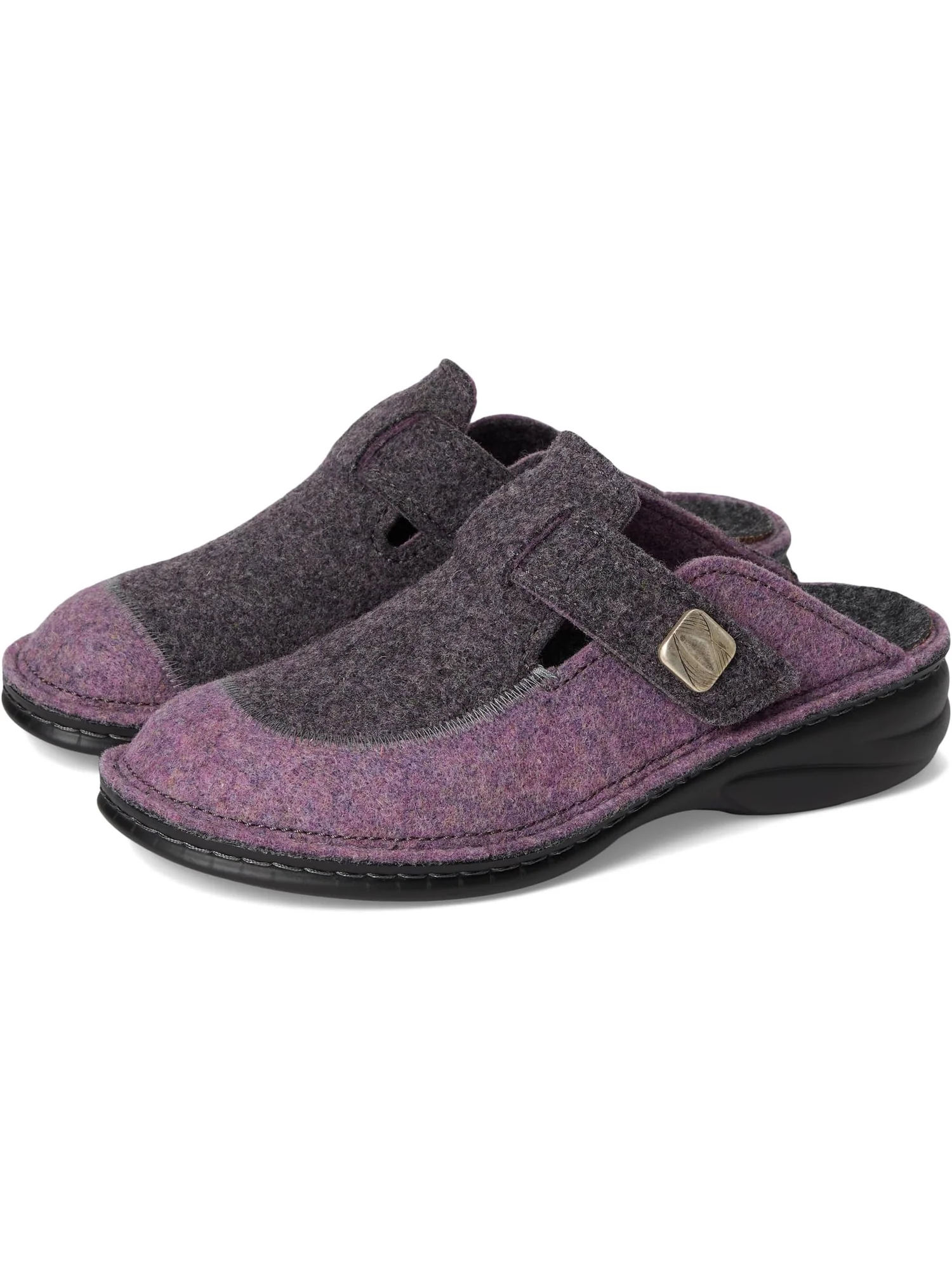Сабо Finn Comfort Women's Antholz Lila Doublefilz — серый