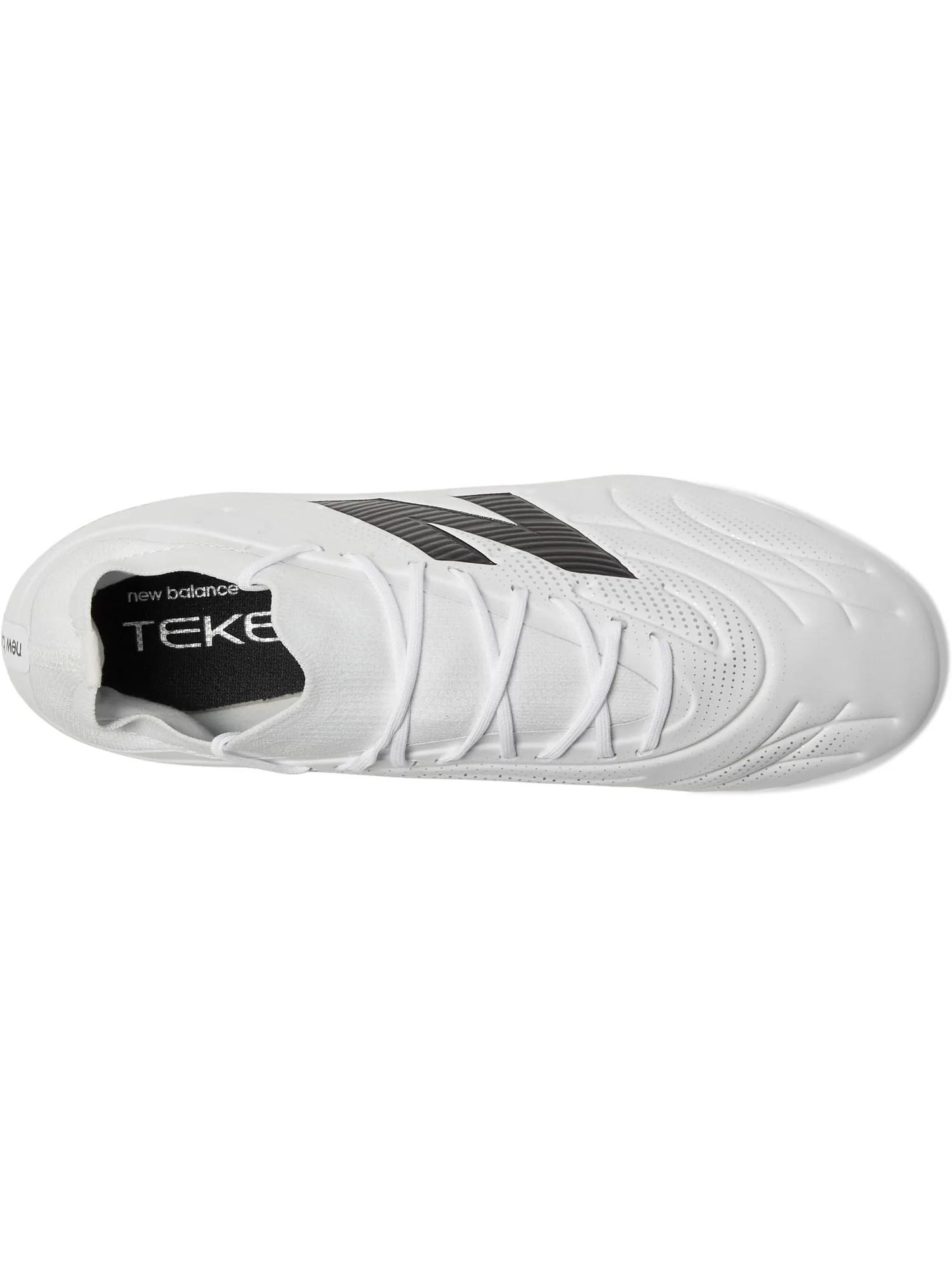 Кроссовки New Balance Unisex Tekela Team Low Laced FG V5 Soccer Cleats — изображение 2 из 7, белый/черный/серебристый