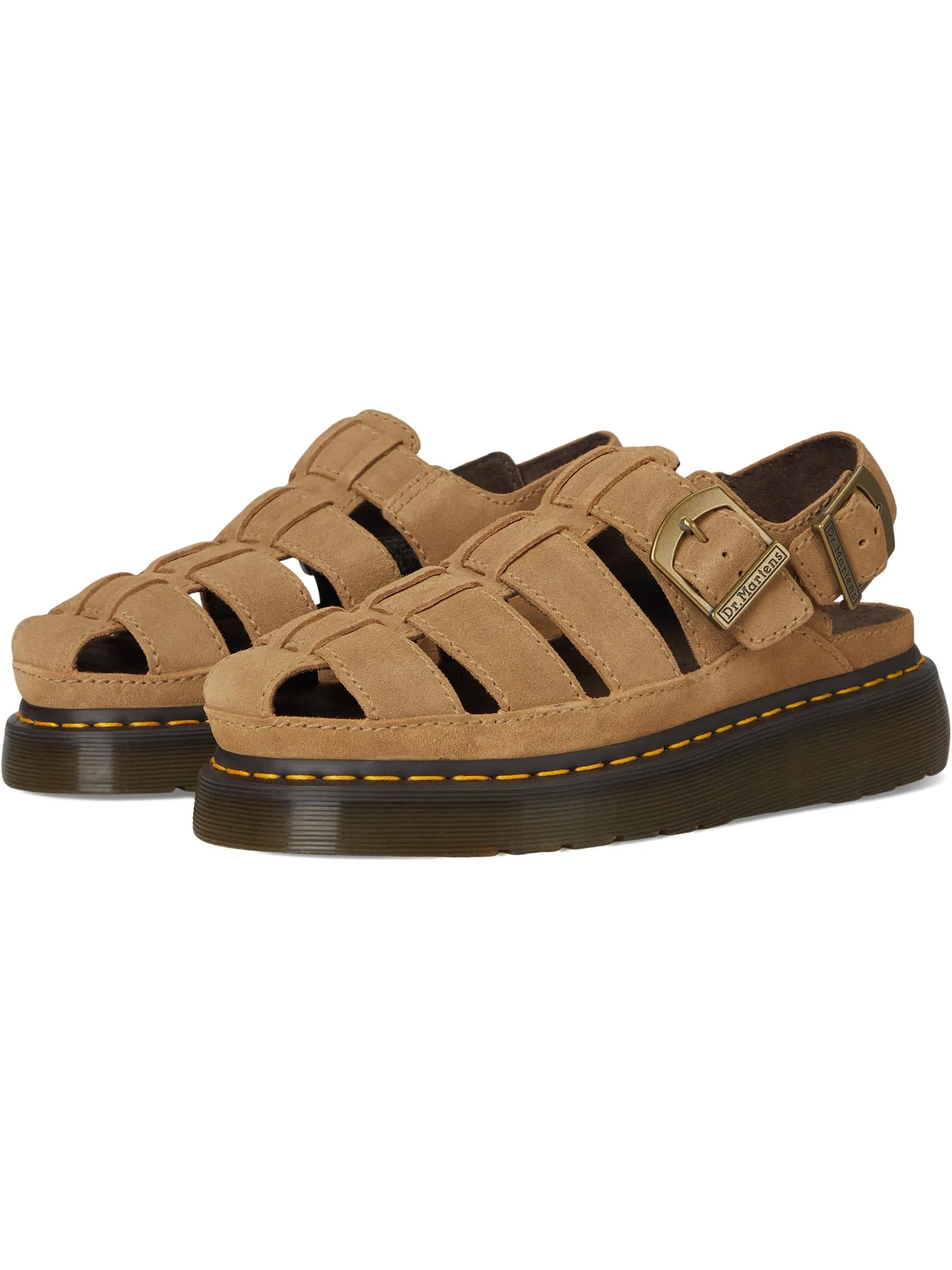 Сандалии Dr. Martens Unisex Wrenlie — изображение 1 из 7, бежевый