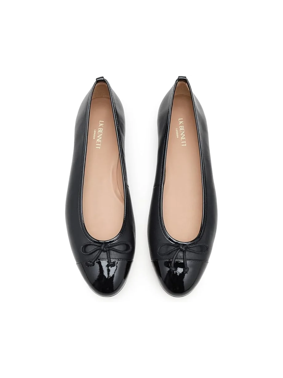 Женские балетки LK Bennett Kara Toe Cap — изображение 2 из 7, черный