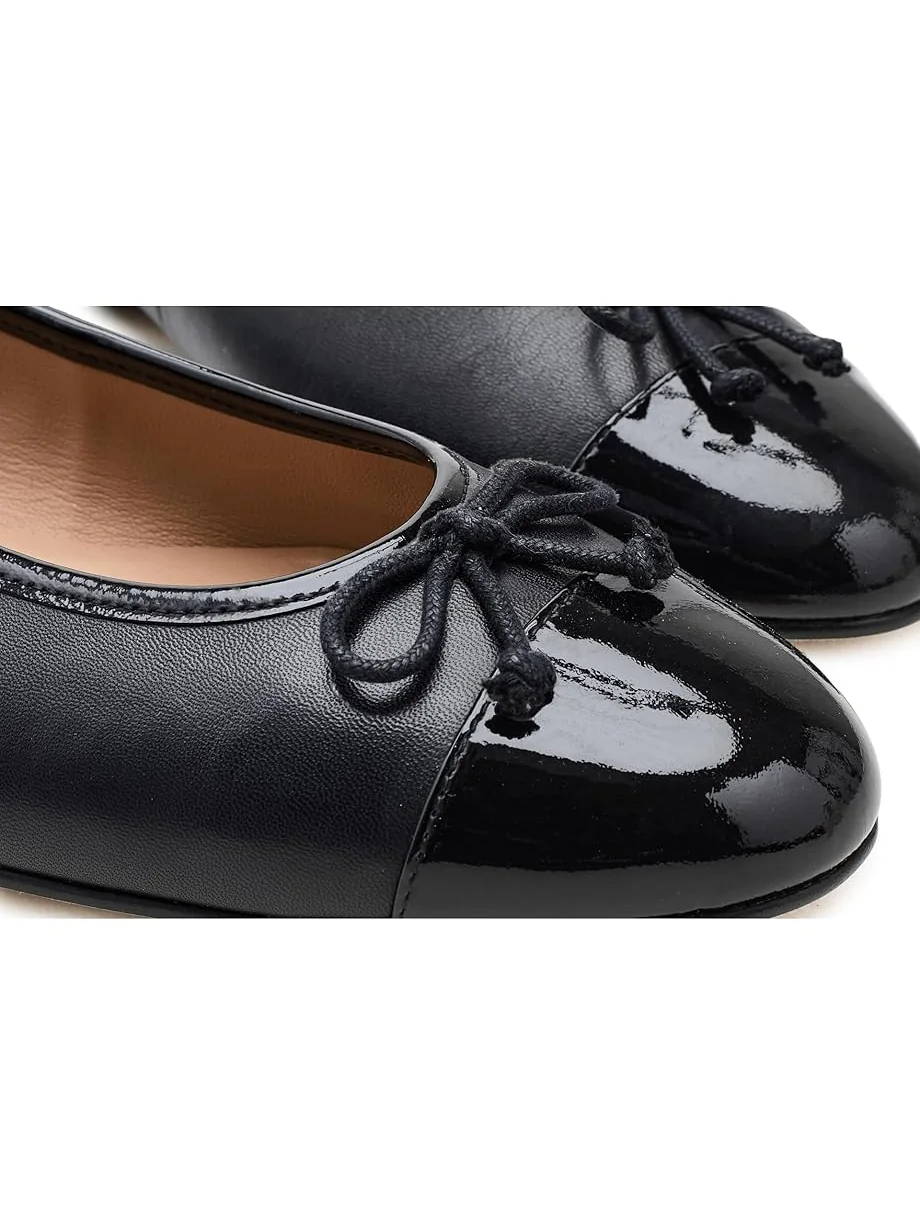 Женские балетки LK Bennett Kara Toe Cap — изображение 6 из 7, черный