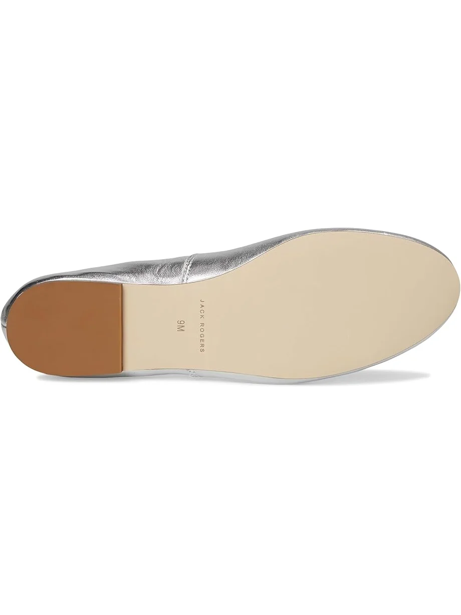 Женские балетки Jack Rogers Ellina Jeweled — изображение 3 из 7, серебряный