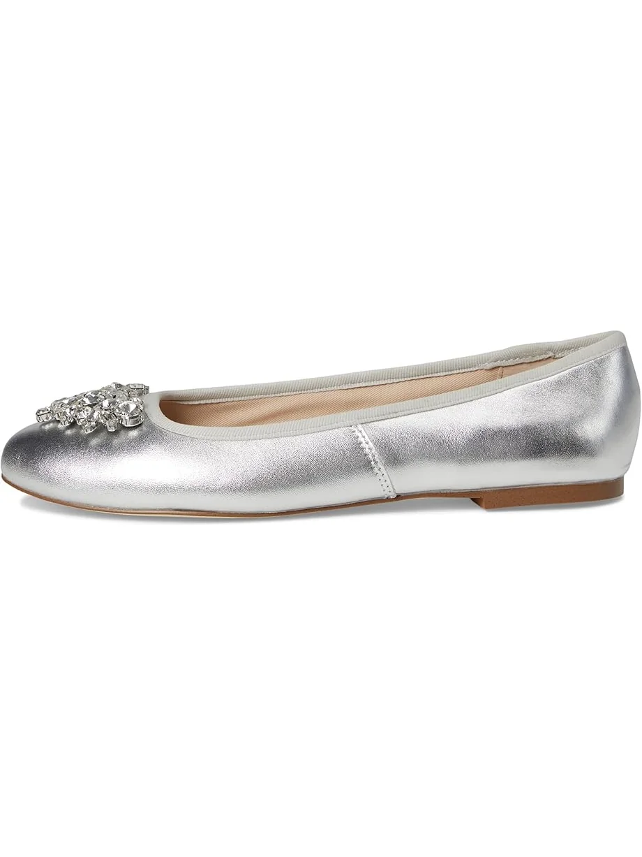 Женские балетки Jack Rogers Ellina Jeweled — изображение 4 из 7, серебряный