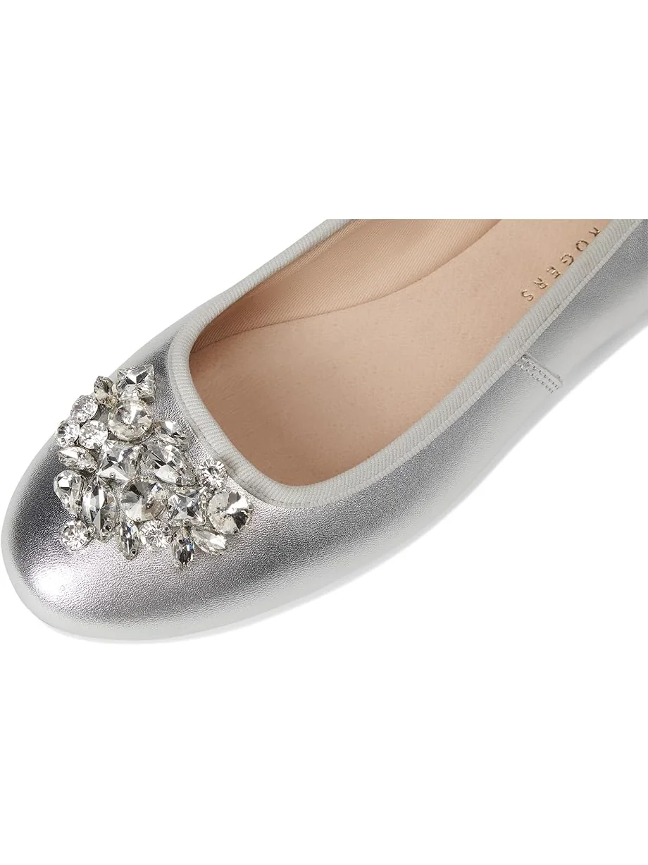 Женские балетки Jack Rogers Ellina Jeweled — изображение 6 из 7, серебряный