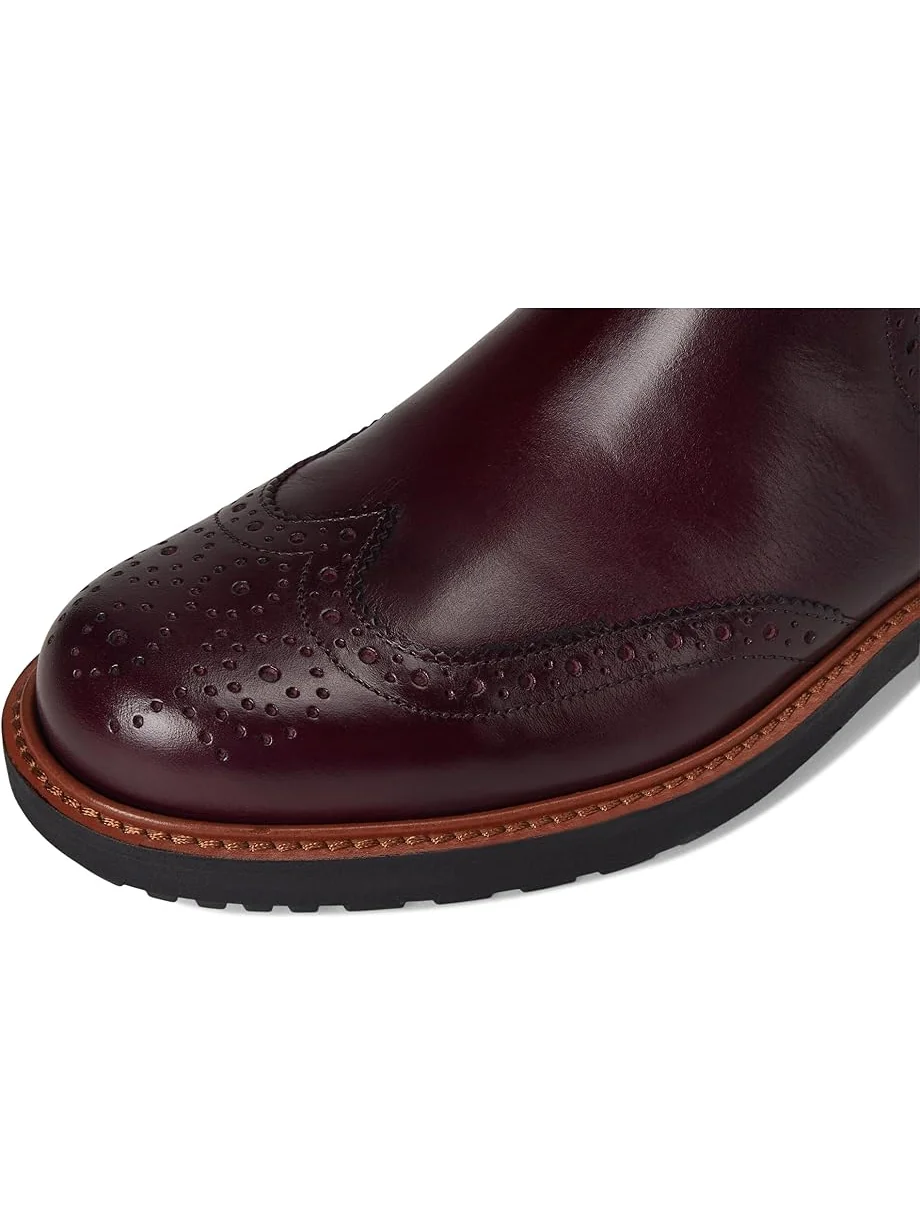 Ботинки ECCO Metropole Oslo Chelsea Wingtip женские, кожаные — изображение 2 из 7, красный