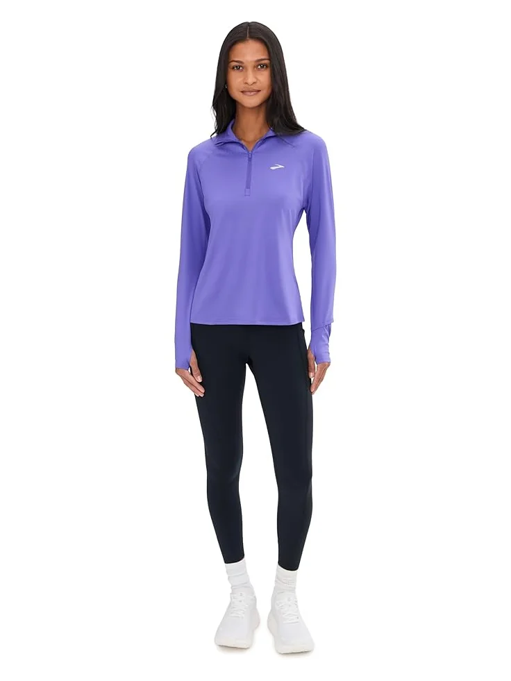 Женская футболка Brooks Dash 1/2 Zip 3.0 — изображение 2 из 5, фиолетовый
