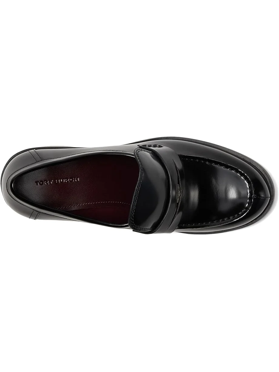 Женские туфли Tory Burch Classic Heel Lug Loafers 50mm — изображение 2 из 7, черный
