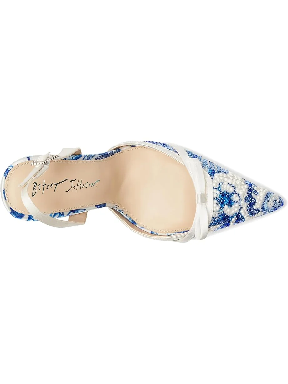 Женские туфли на каблуке Blue by Betsey Johnson Roza — изображение 2 из 7, белый синий