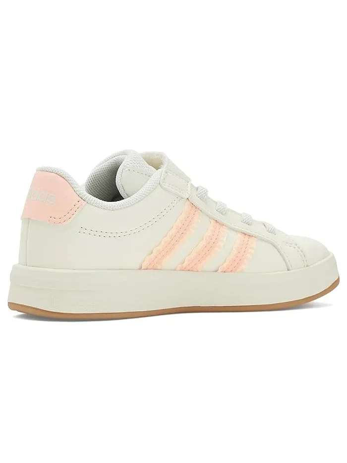 Кроссовки детские Grand Court 3.0 Adidas Kids — изображение 3 из 4, белый/розовый
