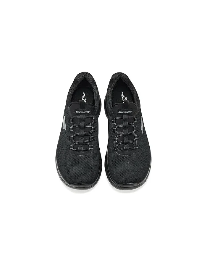 Кроссовки с двойной шнуровкой Summits Plus Summer Haze SKECHERS — изображение 2 из 4, черный