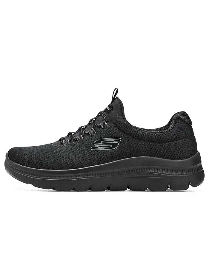 Кроссовки с двойной шнуровкой Summits Plus Summer Haze SKECHERS — изображение 4 из 4, черный