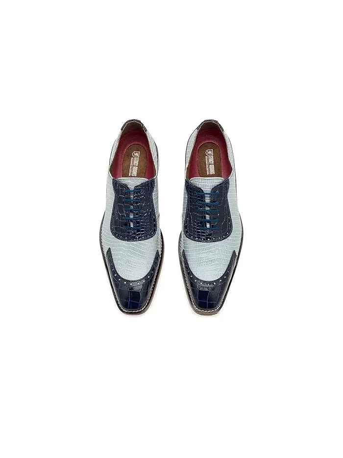 Туфли оксфорды Tarango Modified Cap Toe Stacy Adams — изображение 3 из 5, темный синий мульти