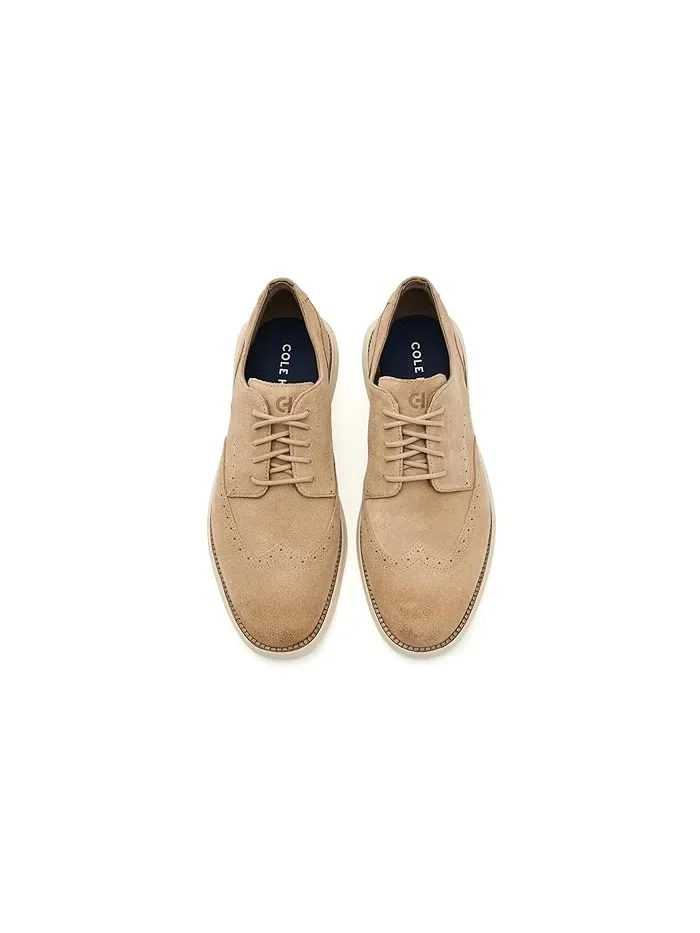 Оксфорды Wingtip легкая конструкция Grand Shadowlite Cole Haan — изображение 3 из 5, бежевый